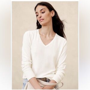 NWT Banana Republic Factory Forever V-Neck Sweater in Medium